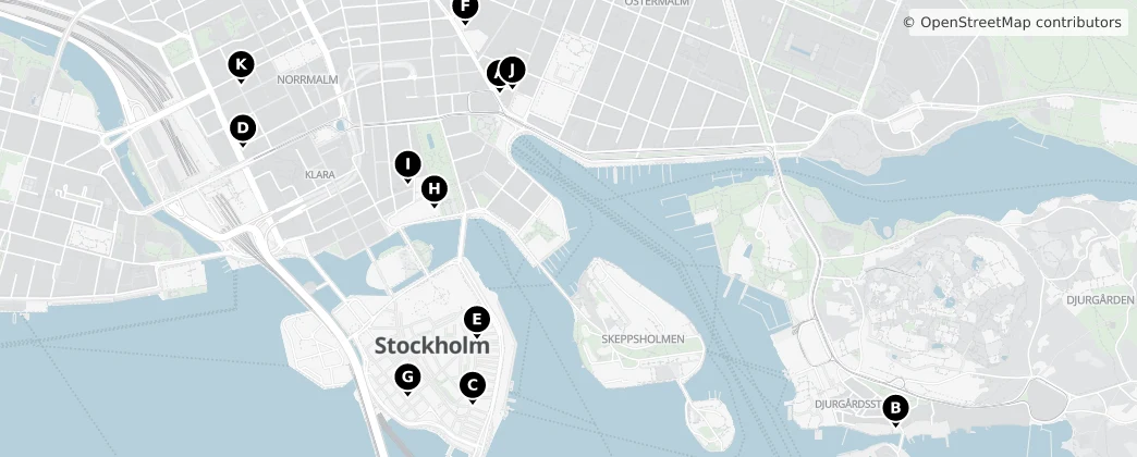 Map of Stockholm