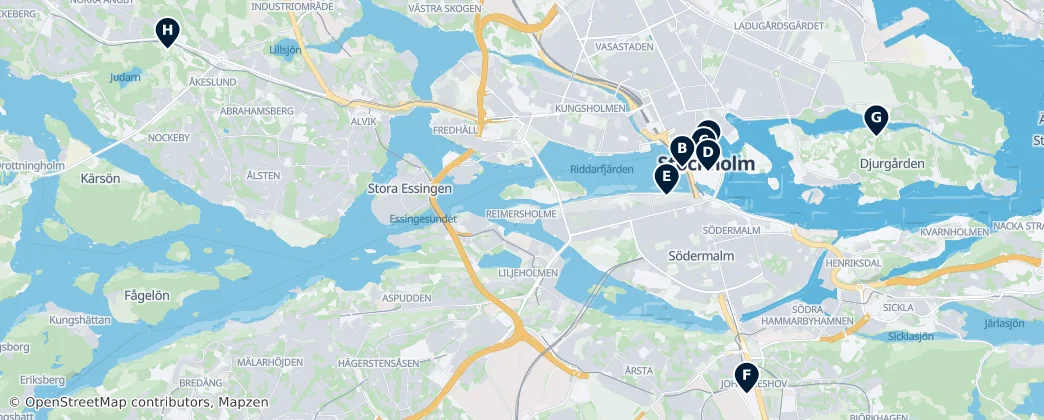 Map of Stockholm Municipality
