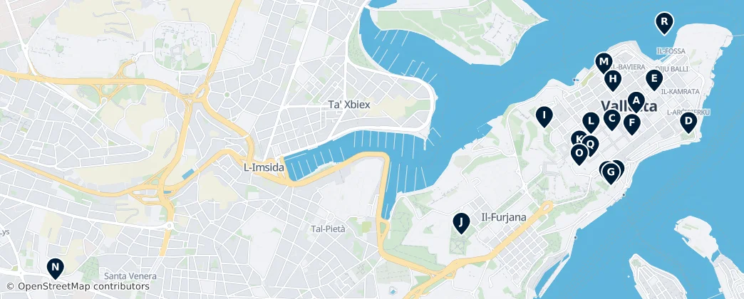 Map of Ta' Xbiex