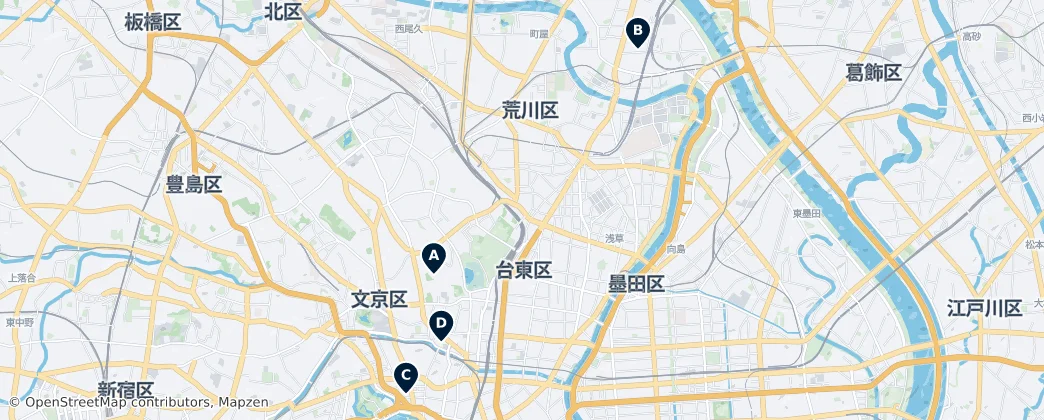 Map of Taito