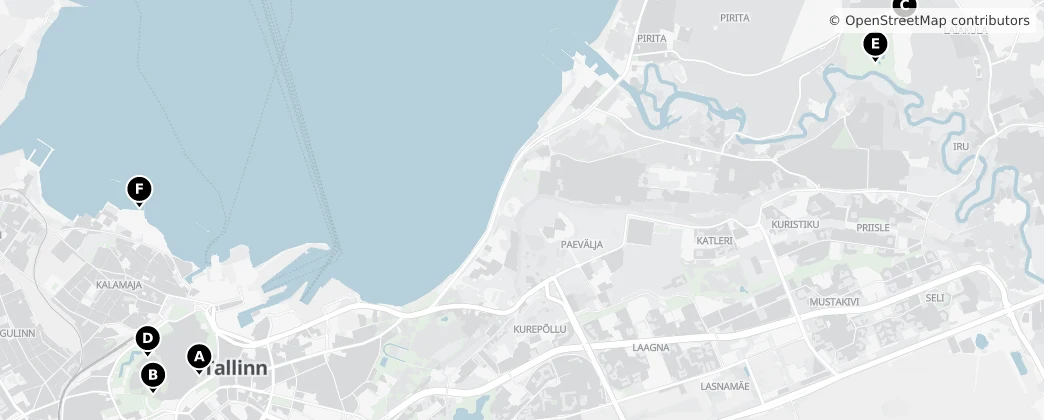 Map of Tallinn