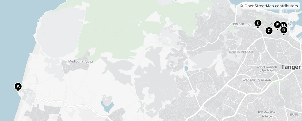 Map of Tanger