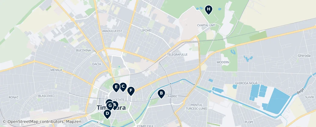 Map of Temešvár