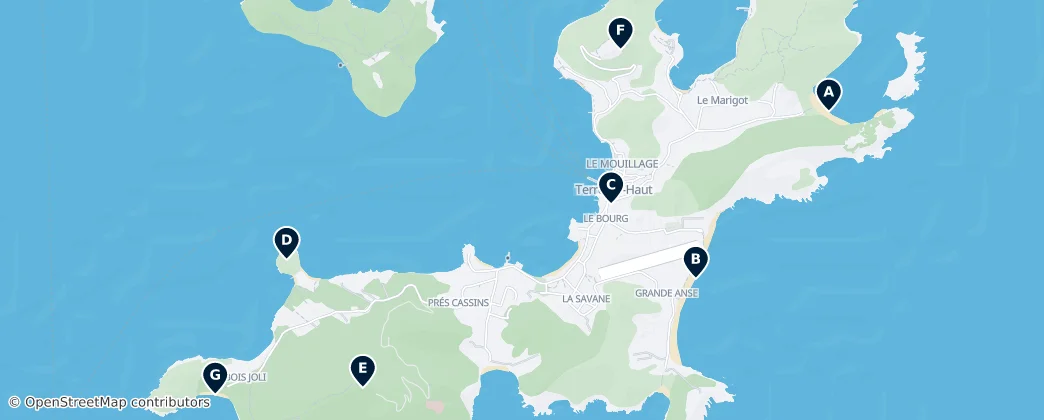 Map of Terre-de-Haut Island