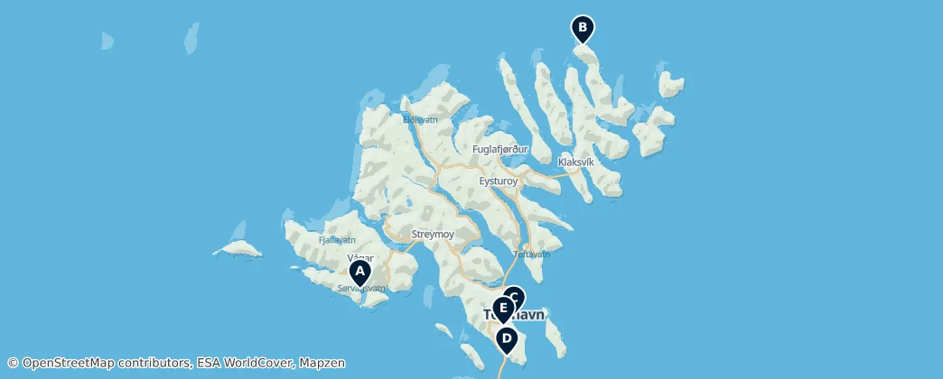 Map of Territorial waters of Faroe Islands