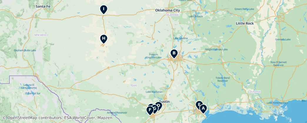 Map of Texas