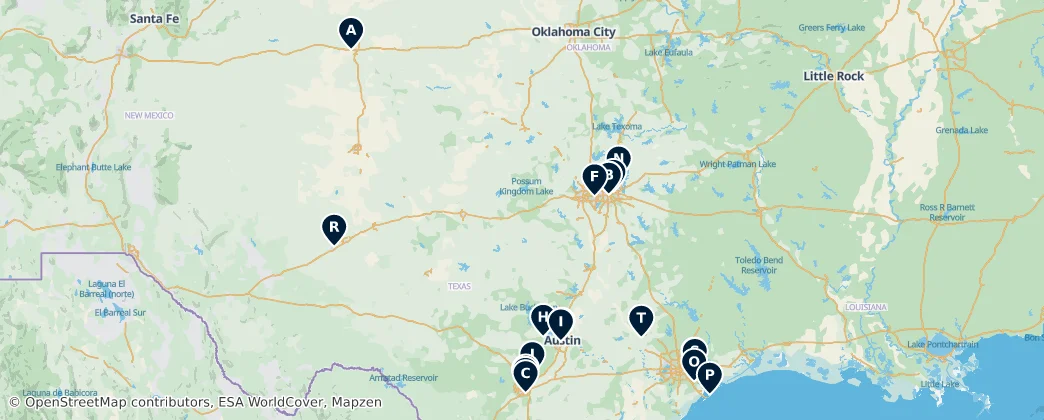 Map of Texas