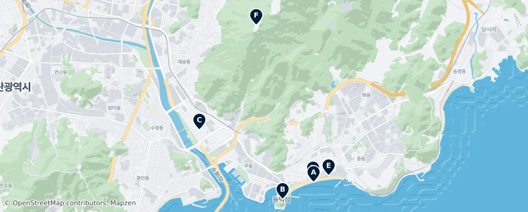 Map of U-dong