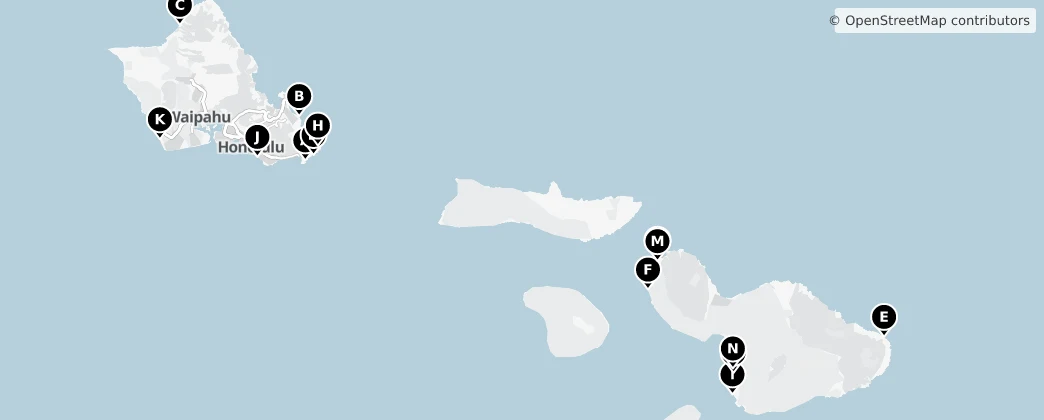 Map of United States of America (Middle Hawai'ian Islands territorial waters)