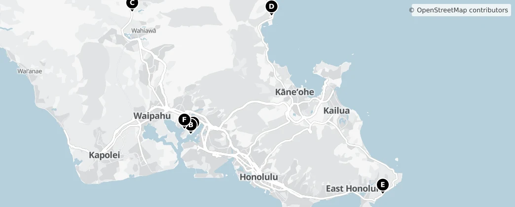 Map of United States of America (Middle Hawai'ian Islands territorial waters)