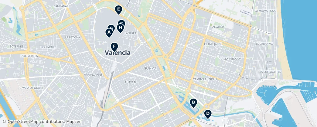 Map of Valencie