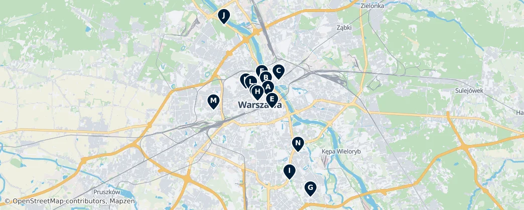 Map of Varšava
