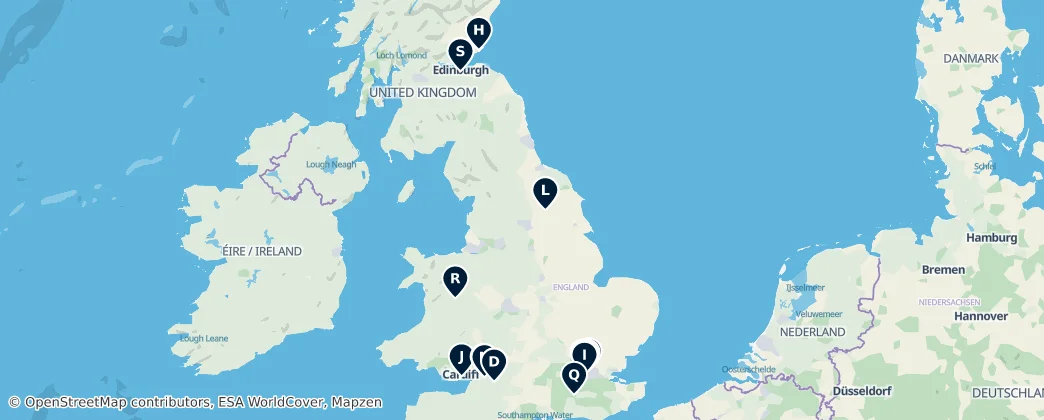 Map of Velká Británie