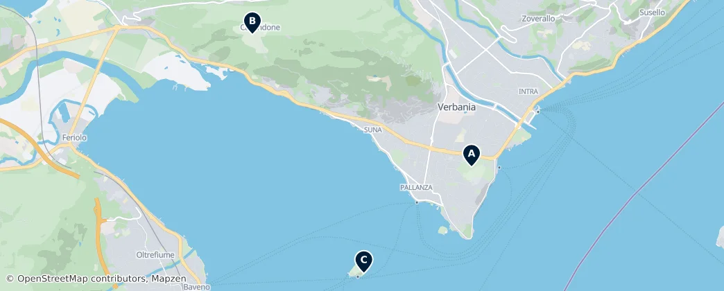 Map of Verbania