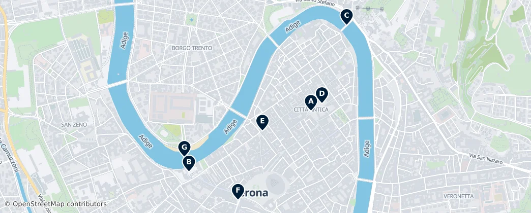 Map of Verona