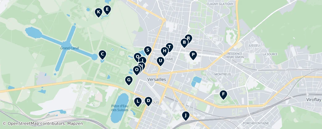 Map of Versailles