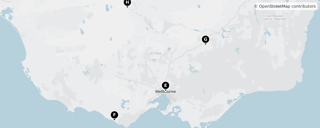 Map of Victoria