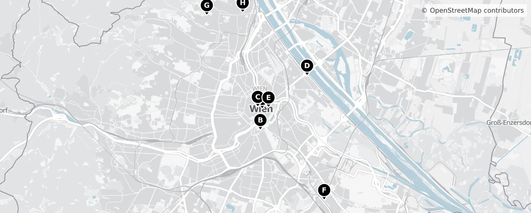 Map of Vídeň