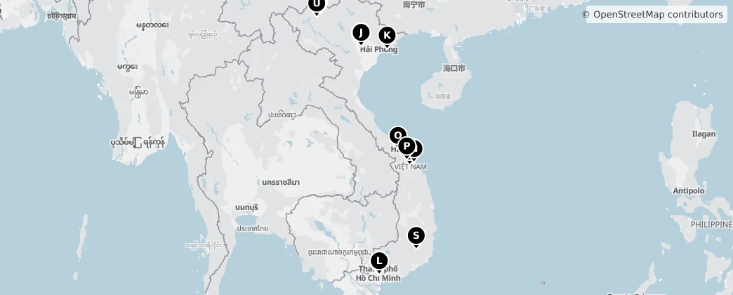 Map of Vietnam