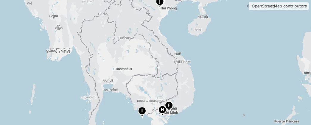 Map of Vietnam