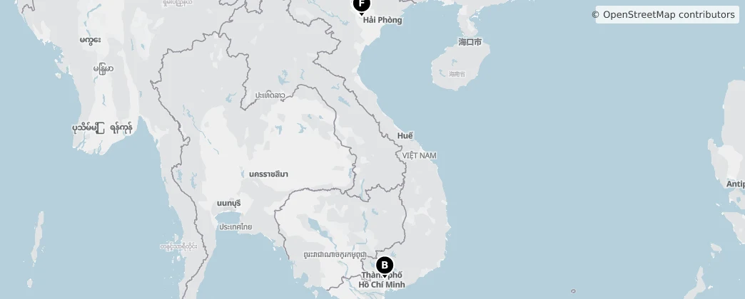 Map of Vietnam