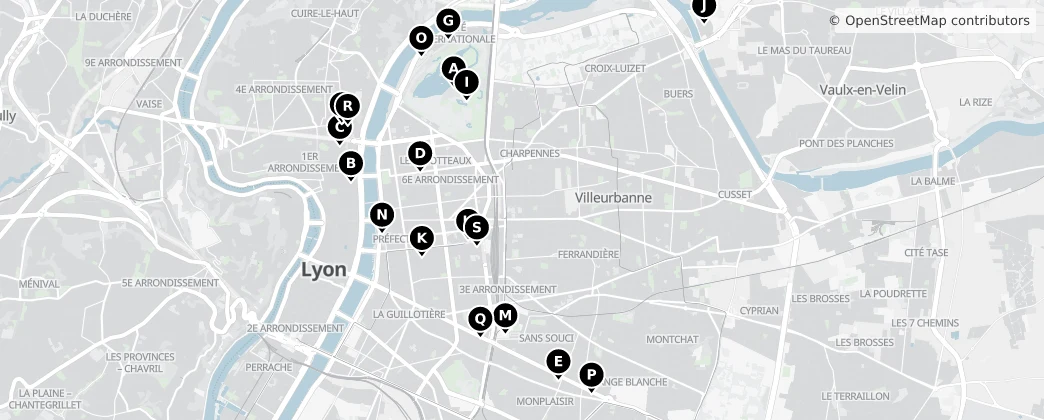 Map of Villeurbanne