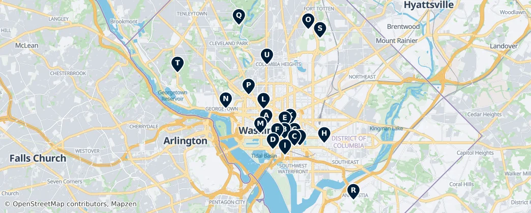 Map of Washington, D.C.