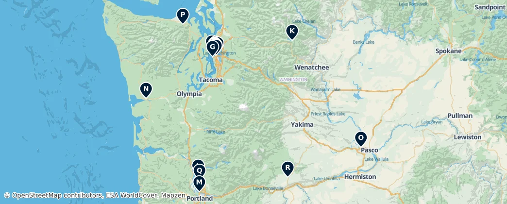 Map of Washington