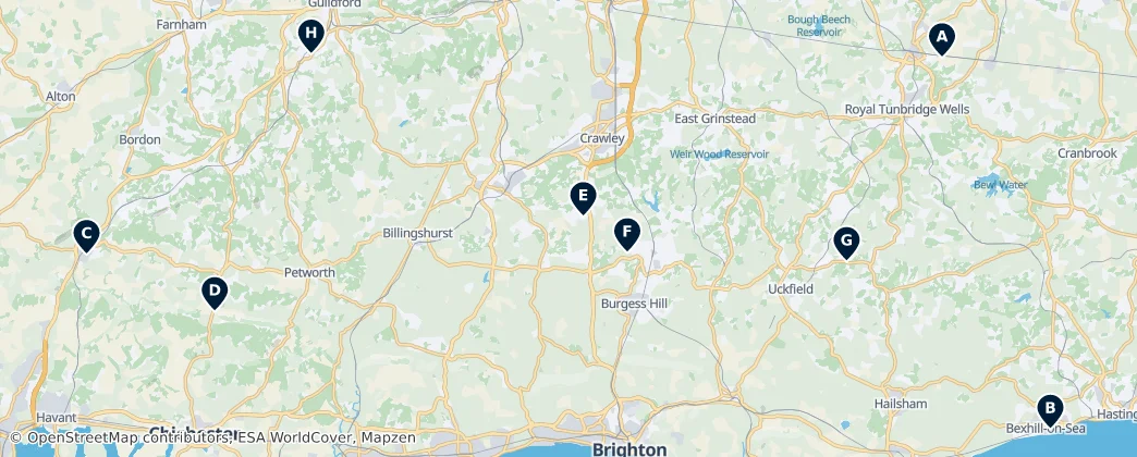 Map of Weald