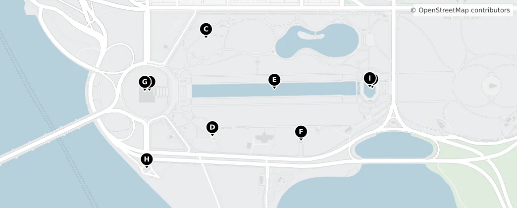 Map of West Potomac Park