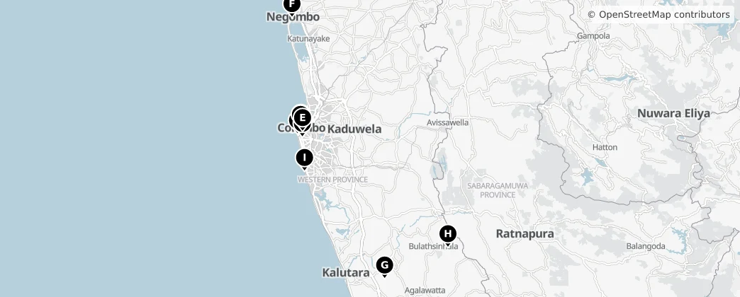 Map of Západní provincie