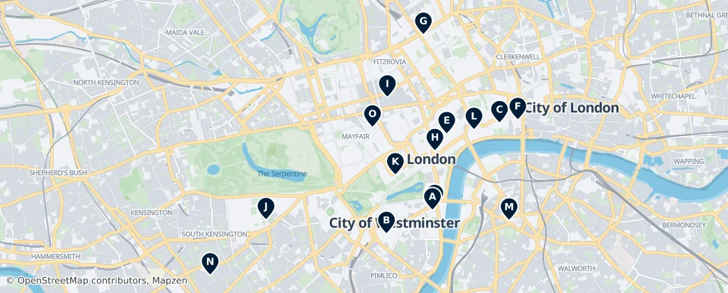 Map of Westminster