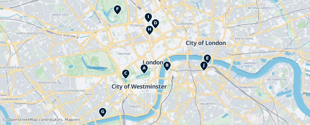 Map of Westminster