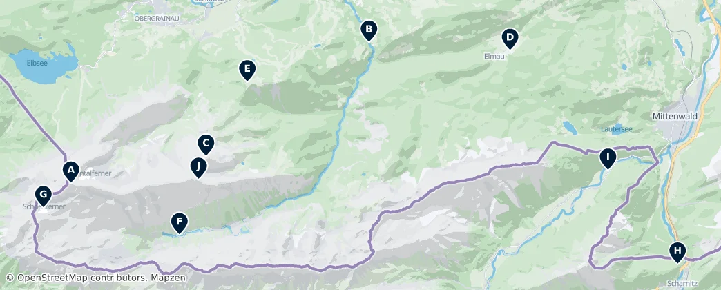 Map of Wetterstein