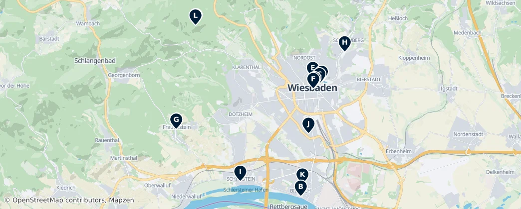 Map of Wiesbaden