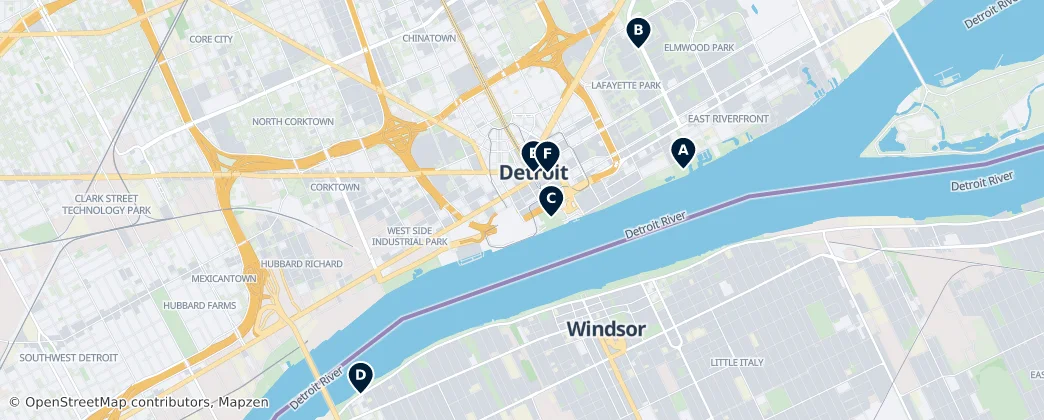 Map of Windsor