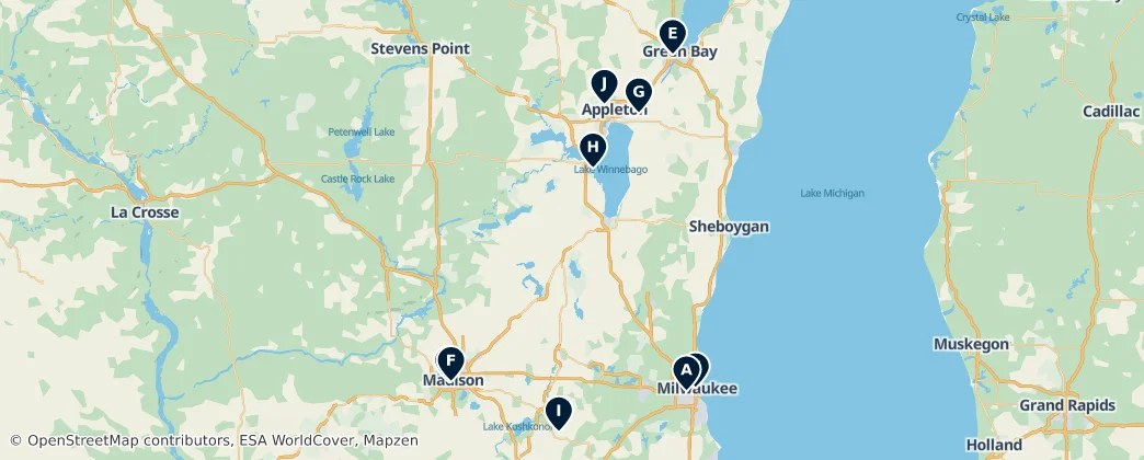 Map of Wisconsin