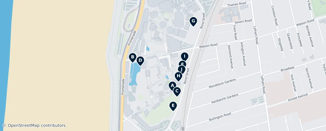 Map of Blackpool