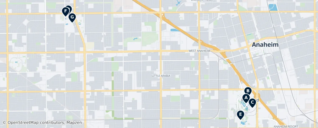 Map of Orange County