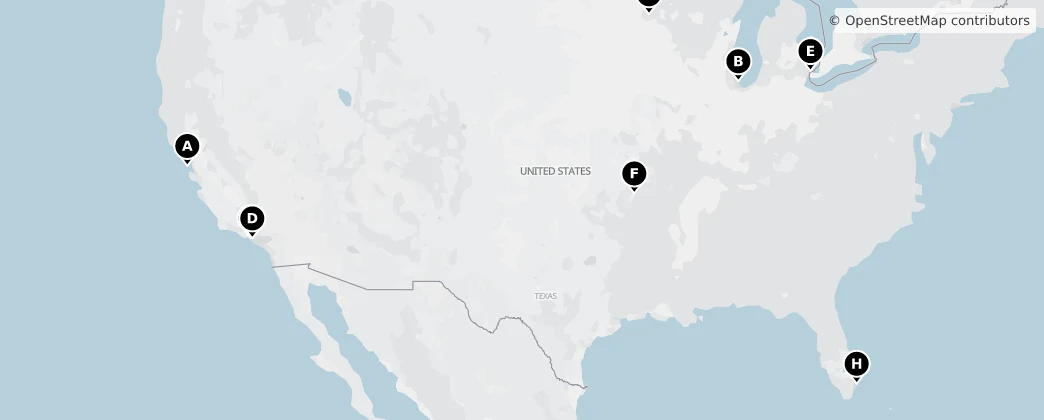 Map of Nordamerika