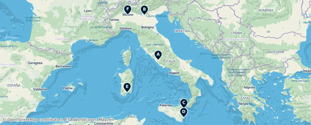 Map of Italien