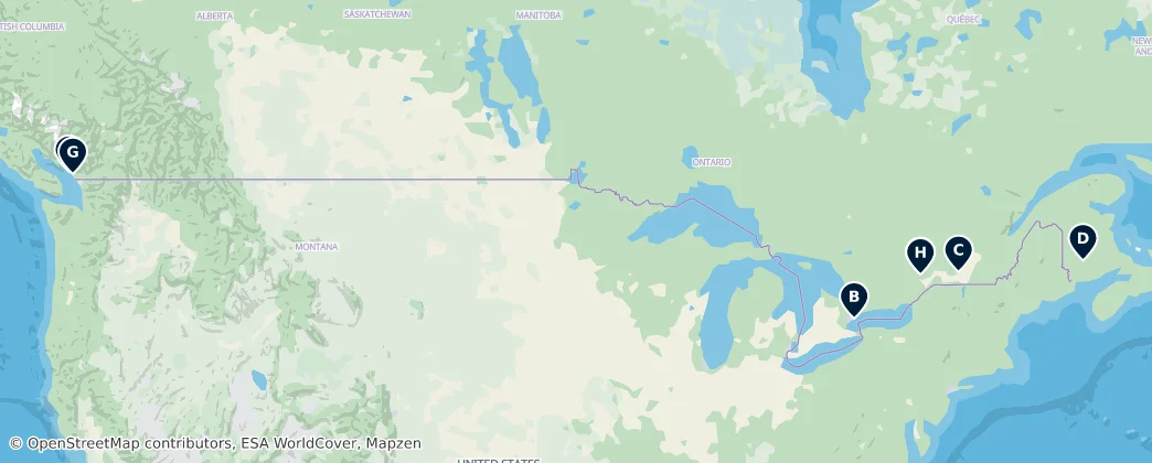 Map of Kanada