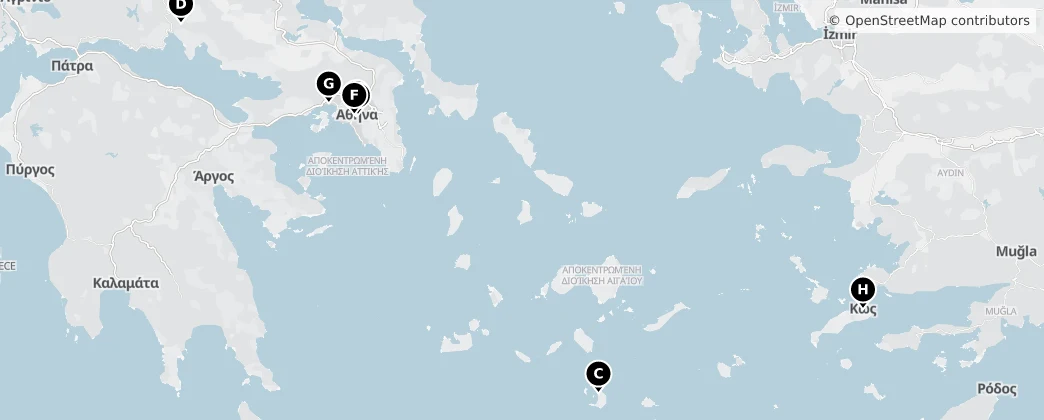 Map of Griechenland