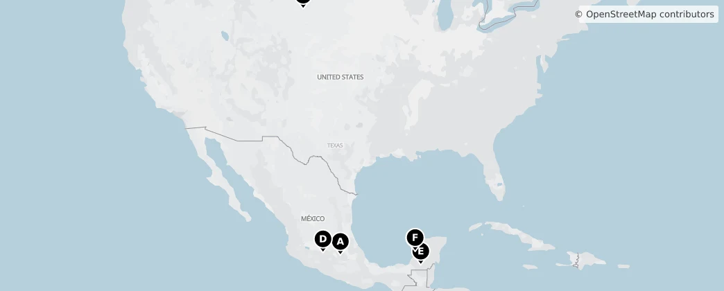Map of Nordamerika