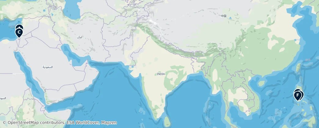 Map of Asien