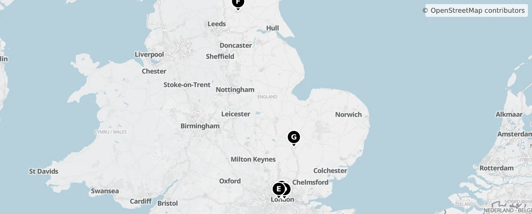 Map of England