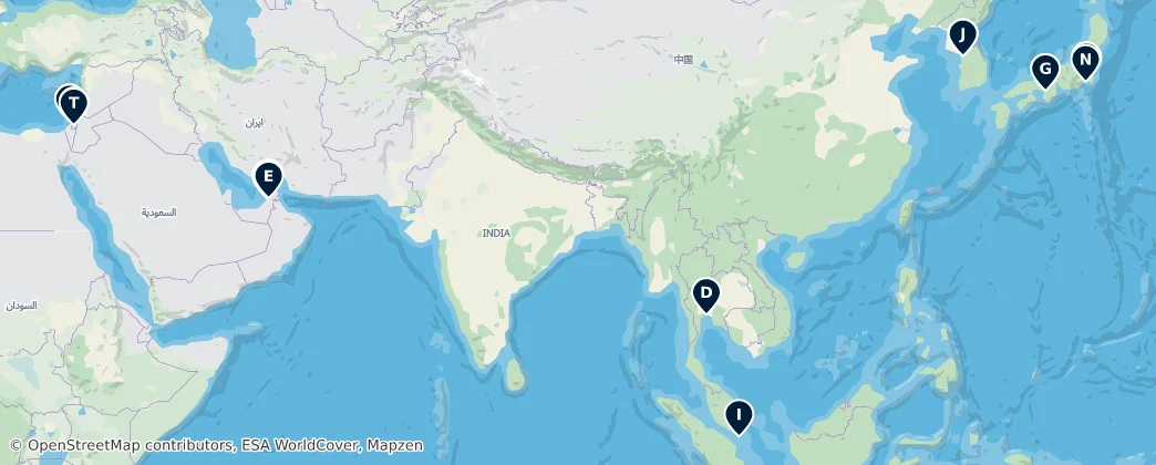 Map of Asien