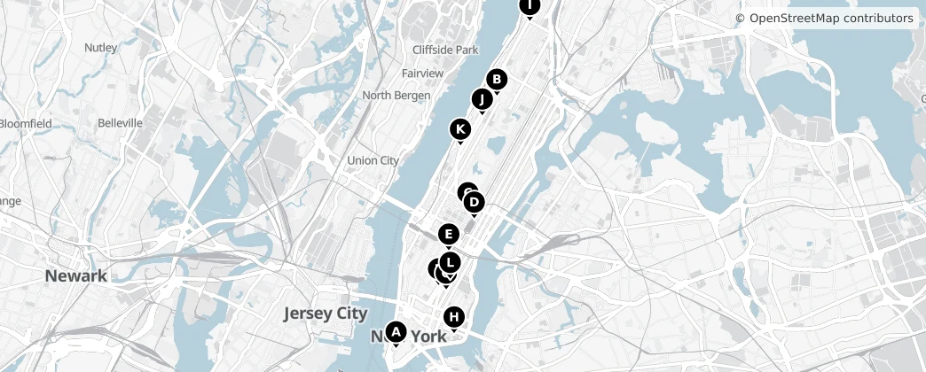 Map of Manhattan