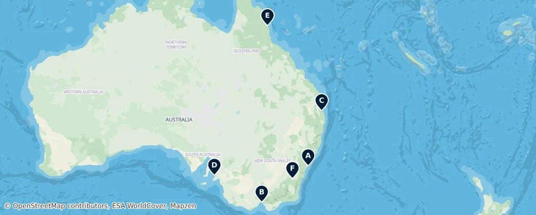 Map of Australien