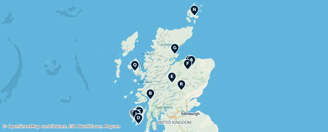 Map of Schottland